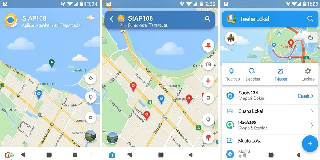 Antarmuka SIAP108 menampilkan informasi cuaca lokal yang jelas dan informatif.