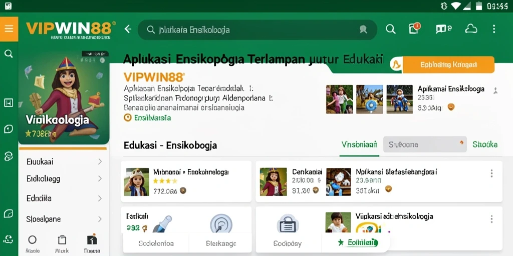 Screenshot antarmuka VIPWIN88 yang menarik dan informatif.