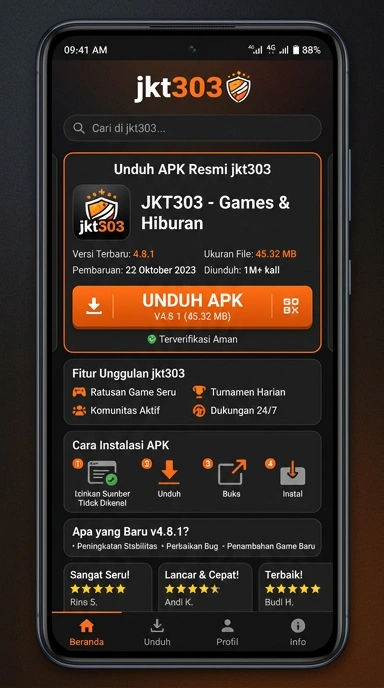 Unduh dan Instal APK jkt303 untuk Android